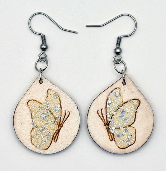 Butterfly Teardrop Statement Earrings - Stella Luca Creations