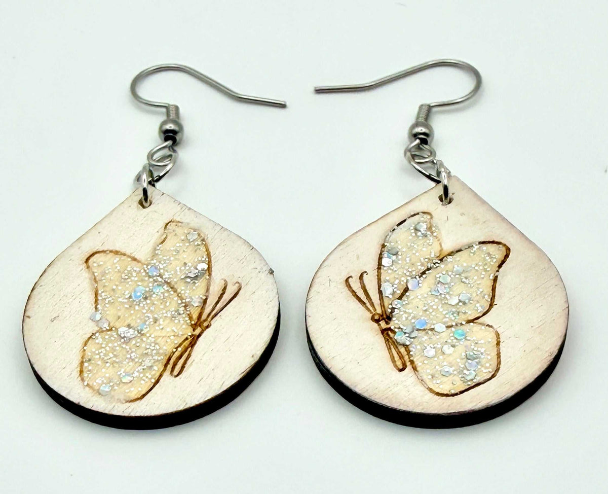 Butterfly Teardrop Statement Earrings - Stella Luca Creations