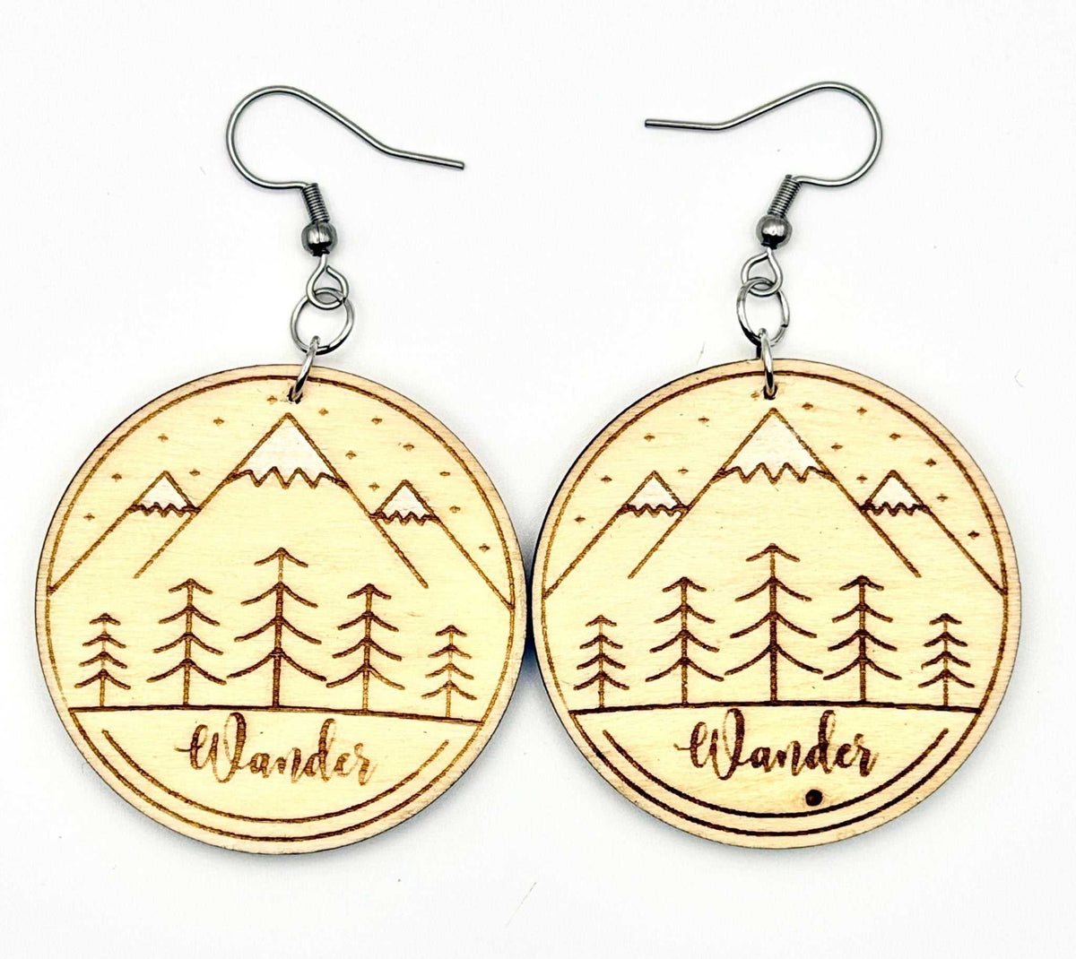 Wander Mountain Landscape Statement Earrings - Stella Luca Creations
